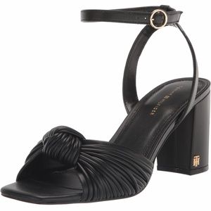 NWOT - TOMMY HILFIGER Black Sarafina Heeled Sandals - sz 9